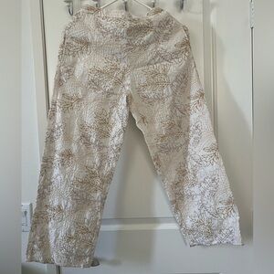 Zara Kids Casual Bottoms in White and Brown